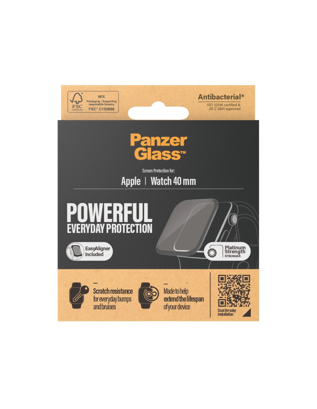 PanzerGlass Apple Watch Series 4 5 6 SE 40mm