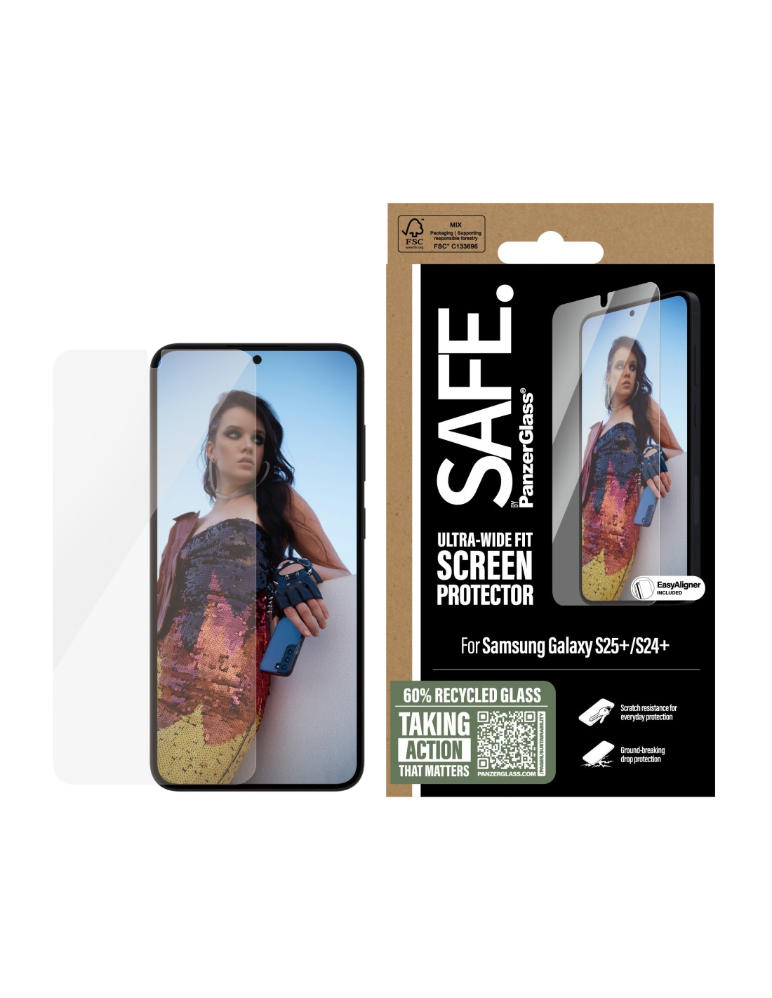 SAFE by Panzerglass Samsung Galaxy S25 Plus - Ultra-Wide-Fit