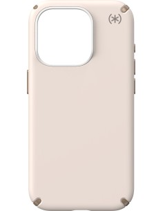 Speck Presidio2 Pro + MS Apple iPhone 15 Pro Bleached Bone -  with Microban 2