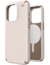 Speck Presidio2 Pro + MS Apple iPhone 15 Pro Bleached Bone -  with Microban
