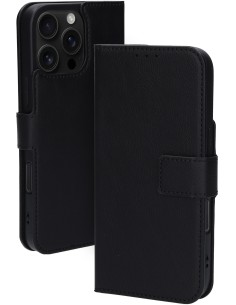 Mobiparts Classic Wallet Case Apple iPhone 16 Pro Max Black (MagSafe Compatible)