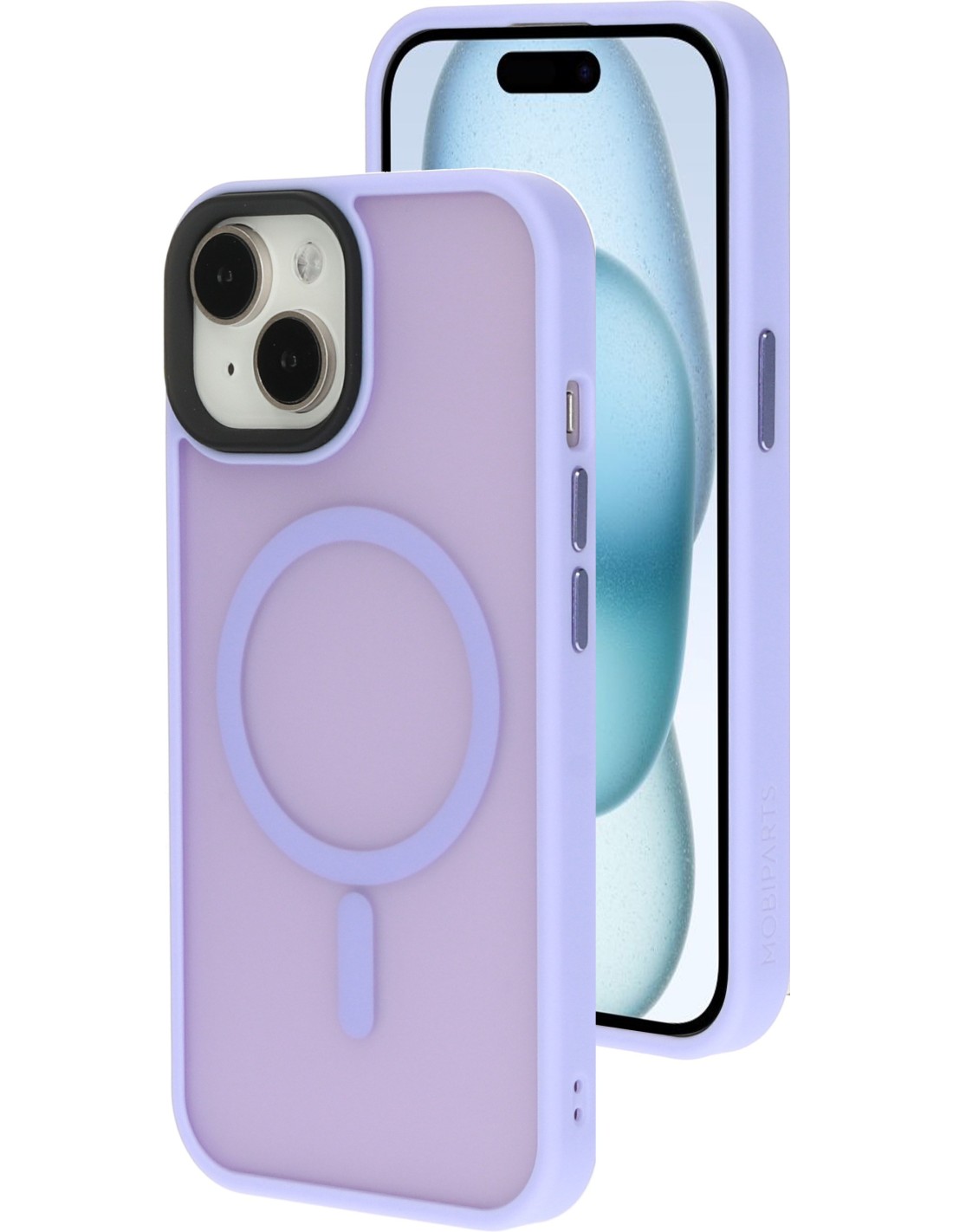 Mobiparts Hardcover Apple iPhone 15 Satin Lila (Magsafe Compatible)