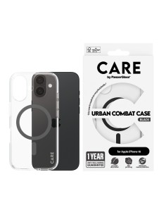 CARE by PanzerGlass Flagship Case Transparent Urban Combat w. Black MagSafe iPhone 16 2
