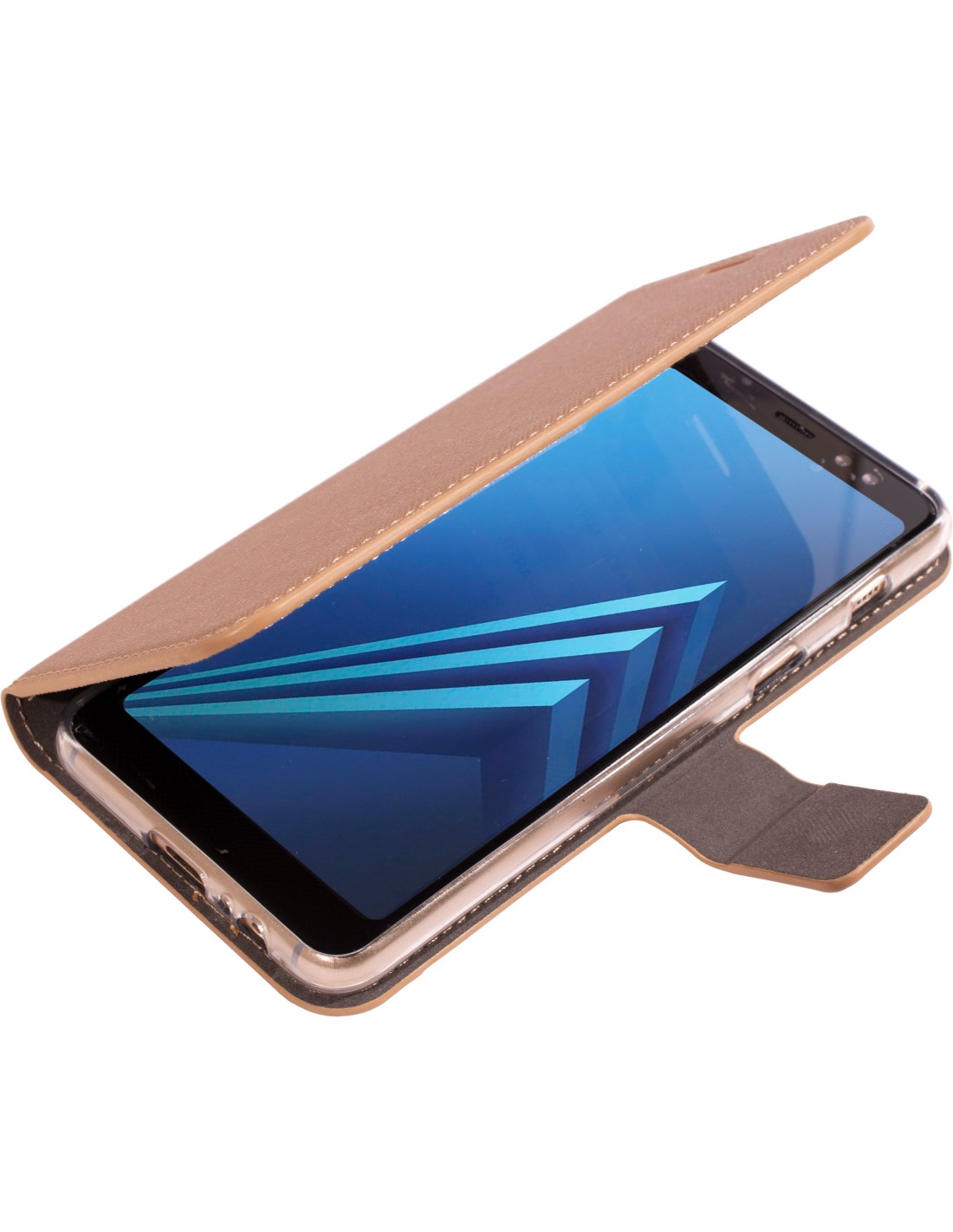 Mobiparts Saffiano Wallet Case Samsung Galaxy A8 (2018) Copper