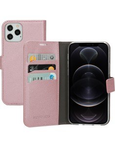 Mobiparts Saffiano Wallet Case Apple iPhone 12 12 Pro Pink 2