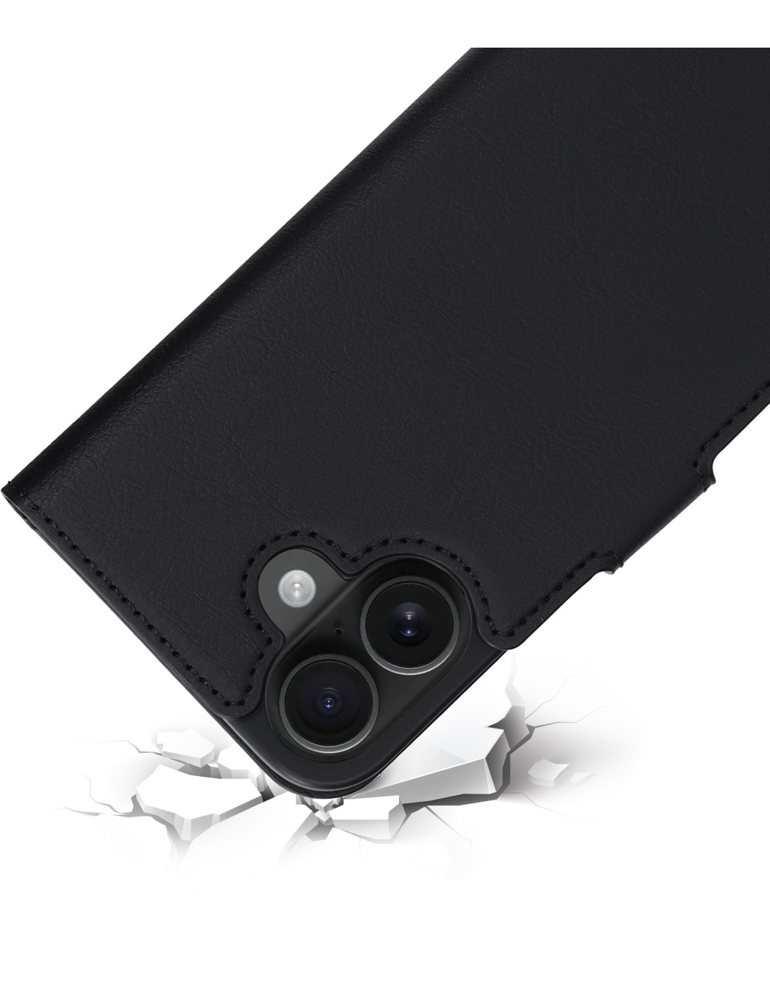 Mobiparts Classic Wallet Case Apple iPhone 16 Black (MagSafe Compatible)