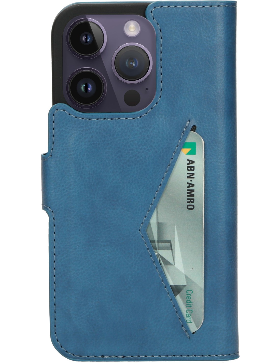 Mobiparts Classic Wallet Case Apple iPhone 14 Pro Steel Blue