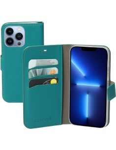 Mobiparts Saffiano Wallet Case Apple iPhone 13 Pro Turquoise