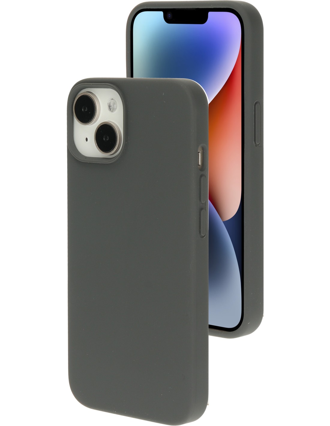 Mobiparts Silicone Cover Apple iPhone 14 Urban Grey