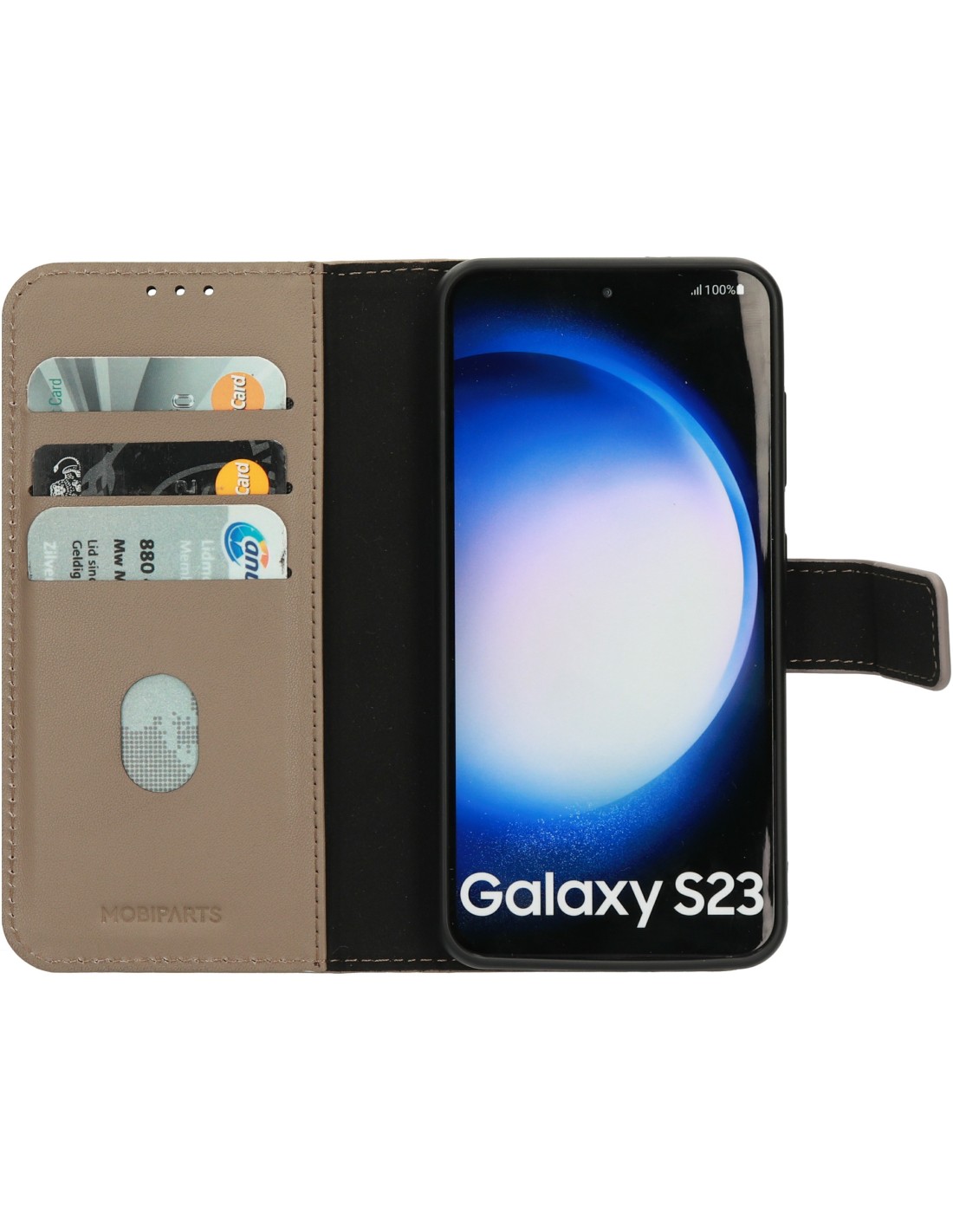 Mobiparts Leather 2 in 1 Wallet Case Samsung Galaxy S23 Taupe