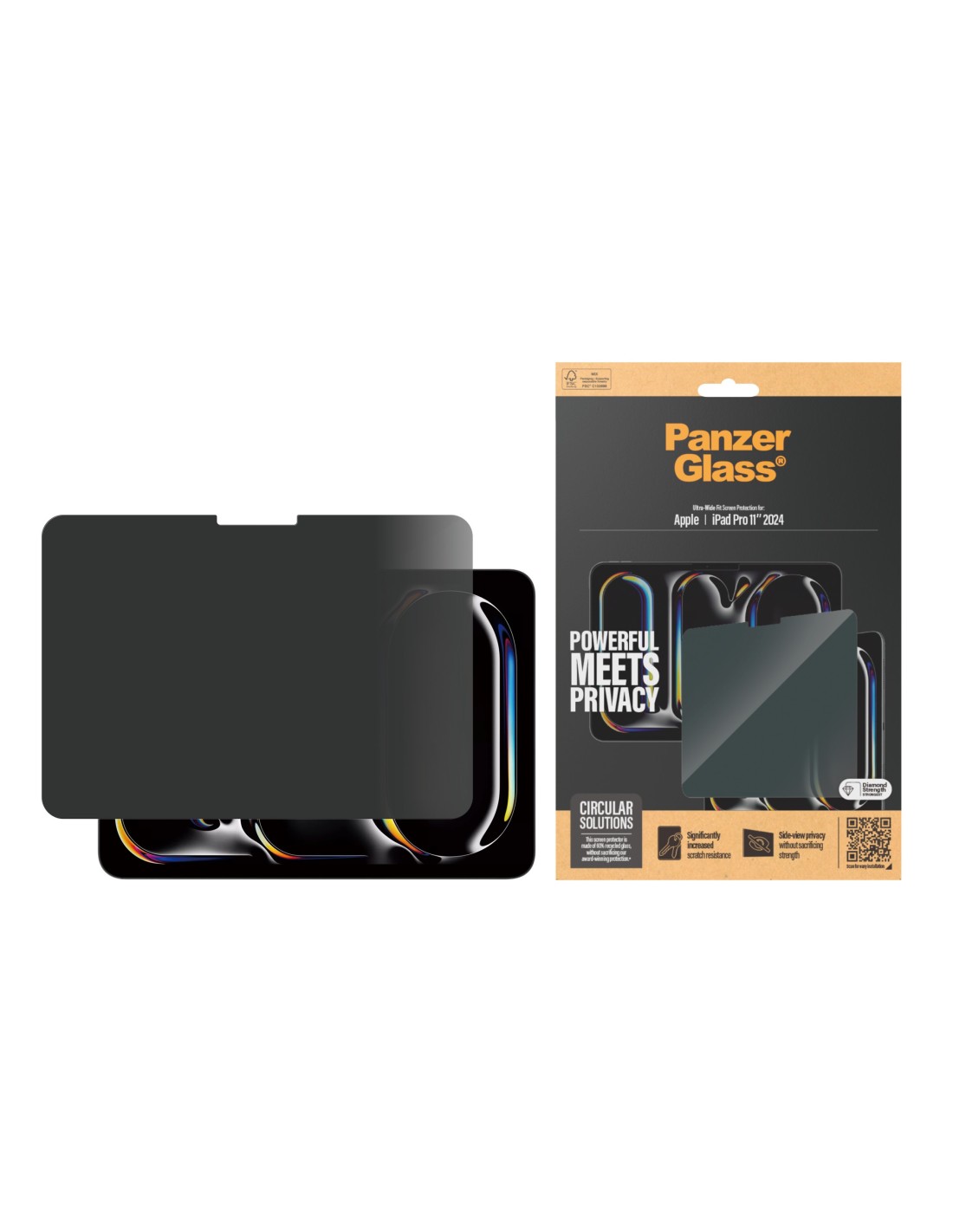 PanzerGlass Apple iPad Pro 11 (2024) Ultra-Wide Fit Privacy