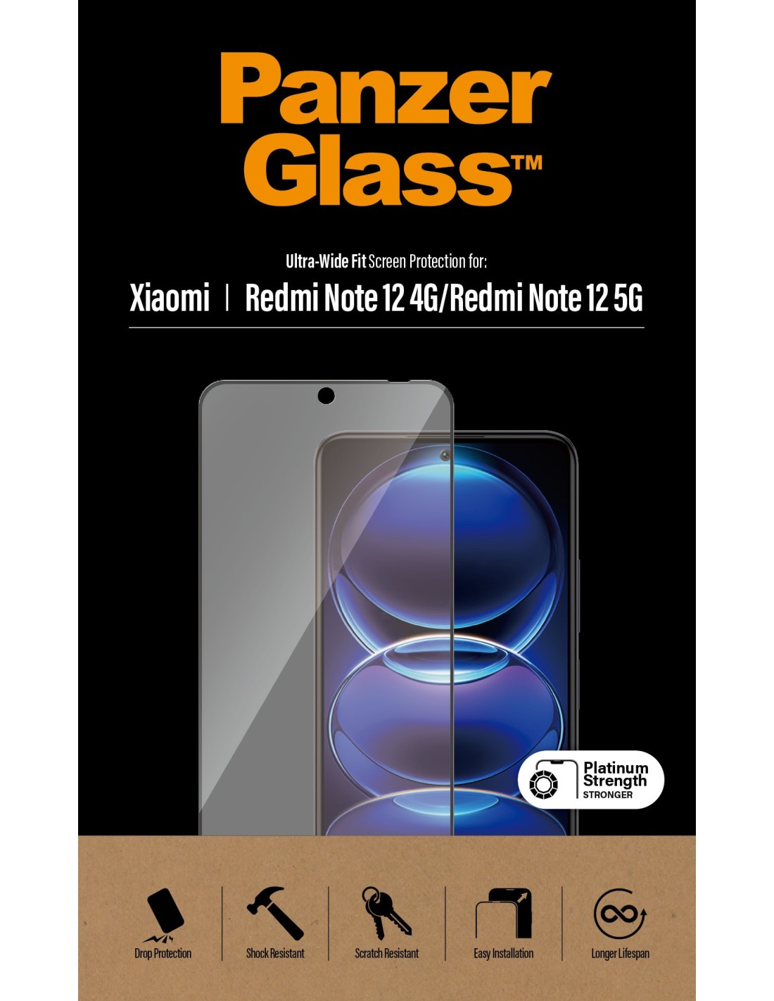 PanzerGlass Xiaomi Redmi Note 12 5G Ultra-Wide Fit
