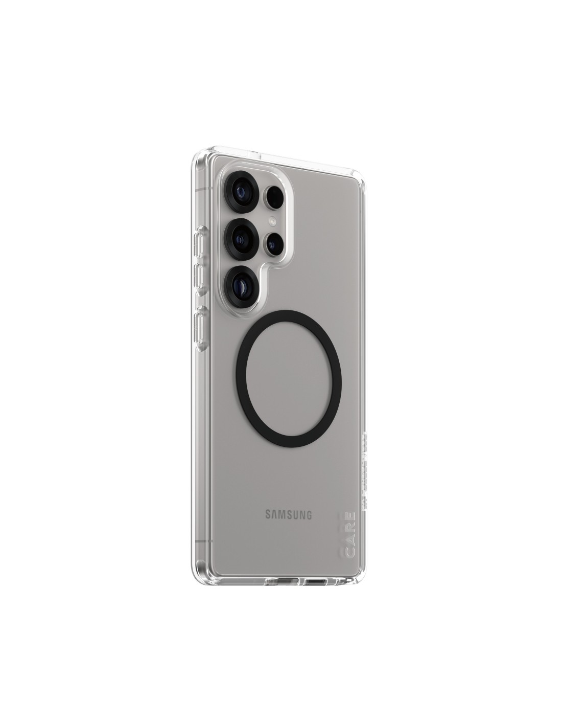 CARE by PanzerGlass Flagship Case Transparent Urban Combat w. Black QI Module Samsung S25 Ultra
