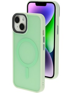 Mobiparts Hardcover Apple iPhone 14 Plus Satin Light  Green Ltd Edition(Magsafe Compatible)