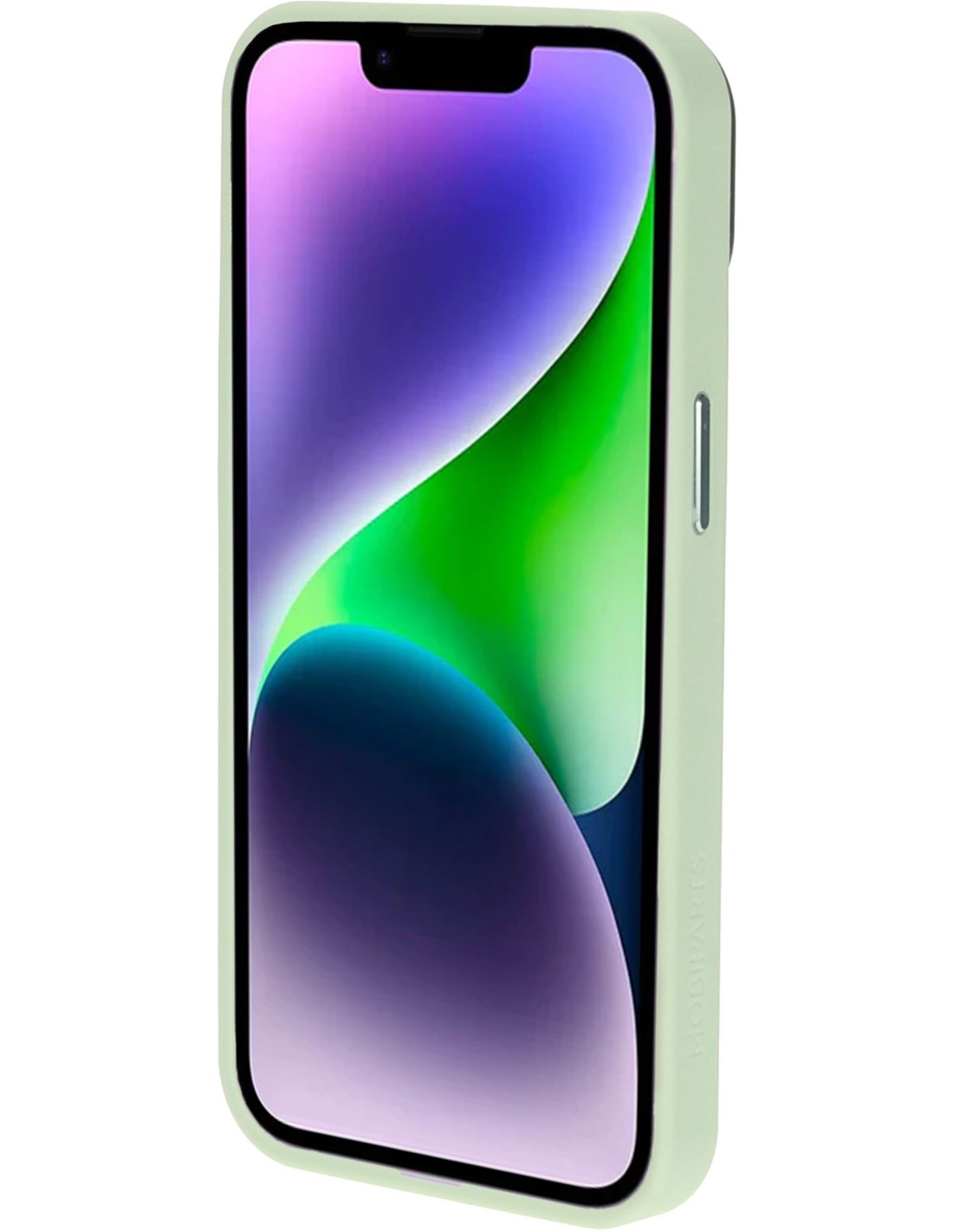 Mobiparts Hardcover Apple iPhone 14 Plus Satin Light  Green Ltd Edition(Magsafe Compatible)