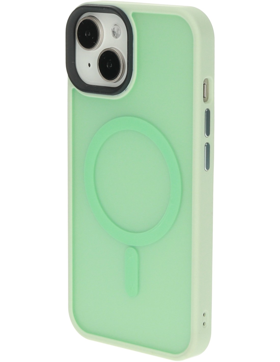 Mobiparts Hardcover Apple iPhone 14 Plus Satin Light  Green Ltd Edition(Magsafe Compatible)
