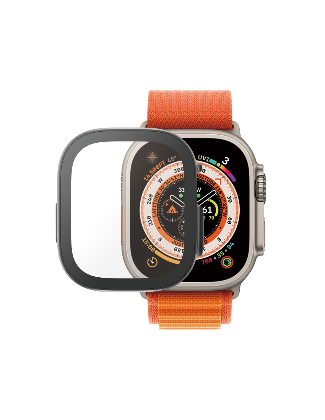 PanzerGlass Full Body Apple Watch Ultra 2023 2022 49 mm - Black D3O