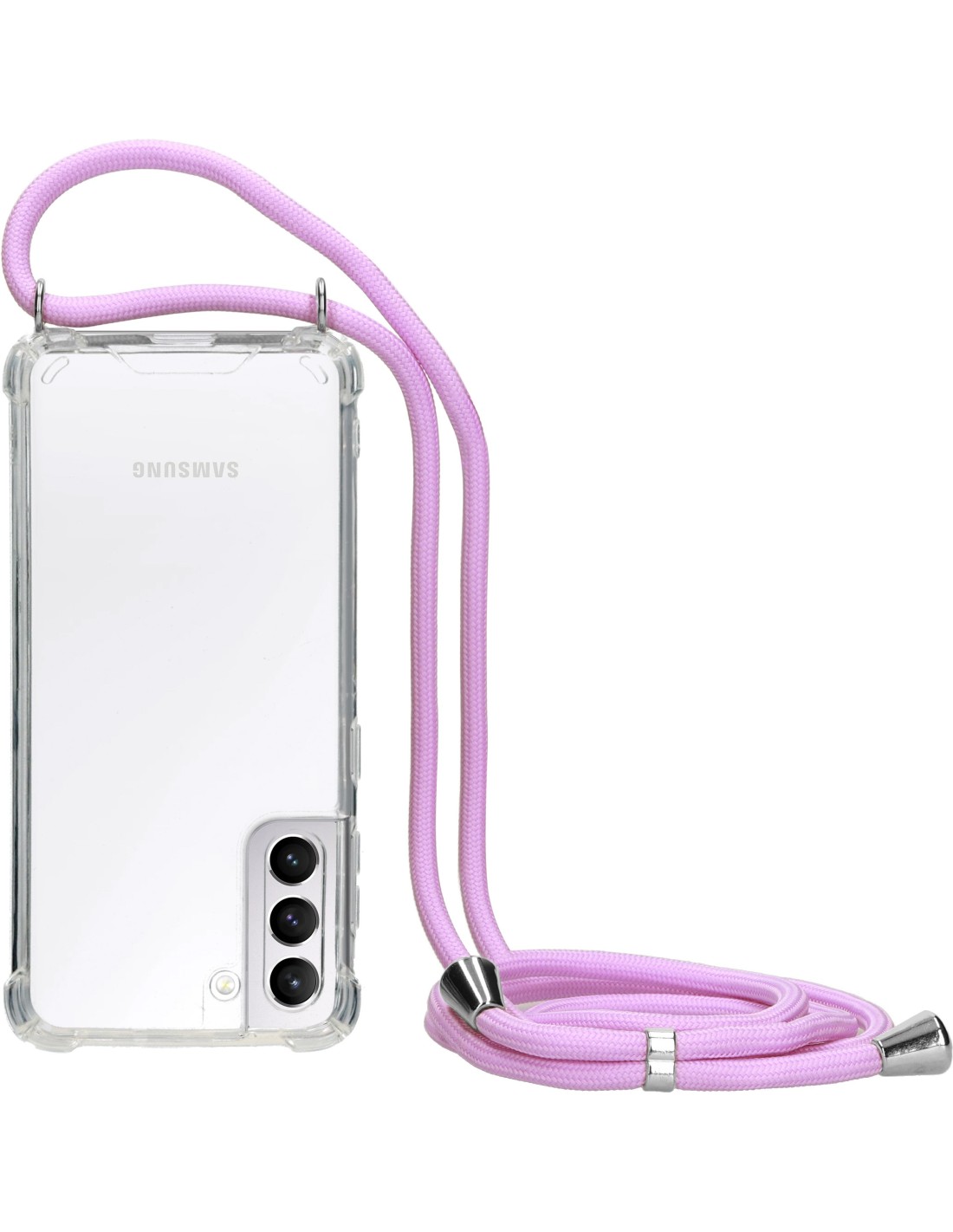 Mobiparts Lanyard Case Samsung Galaxy S21 Violet Cord