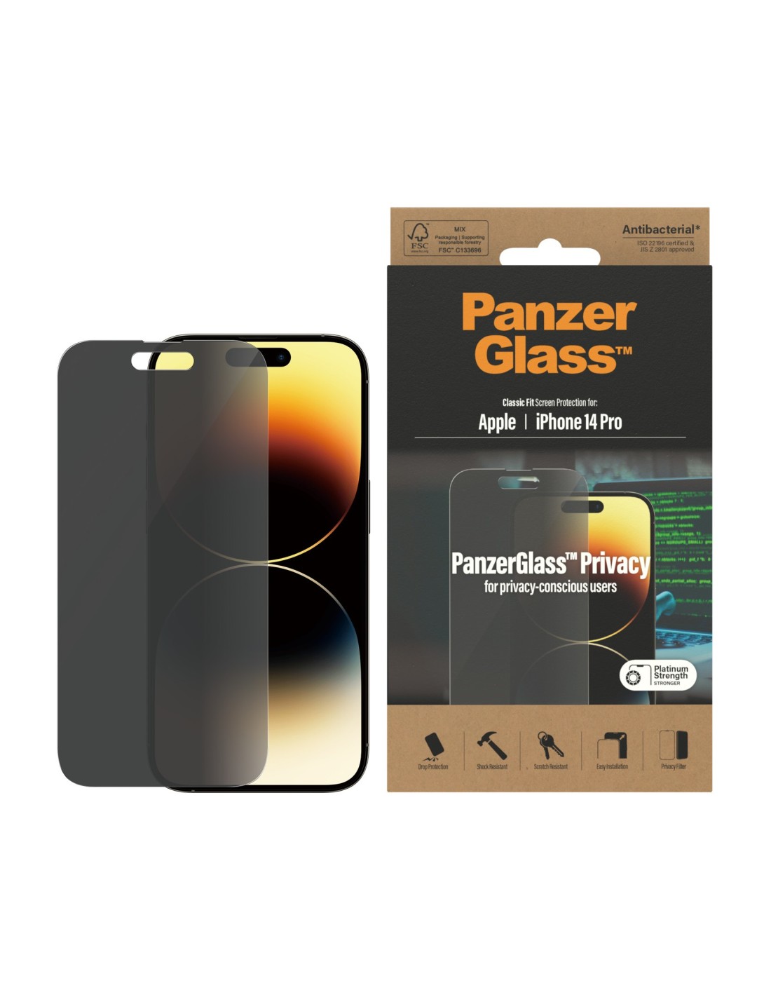 PanzerGlass Apple iPhone 14 Pro Privacy Glass