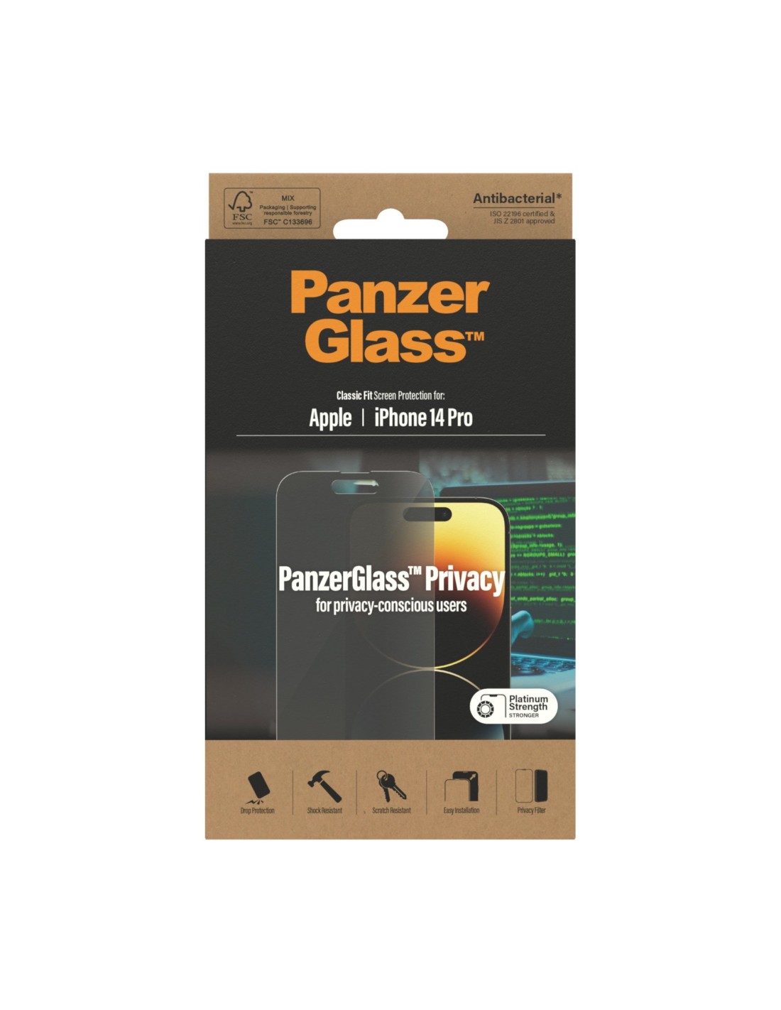 PanzerGlass Apple iPhone 14 Pro Privacy Glass