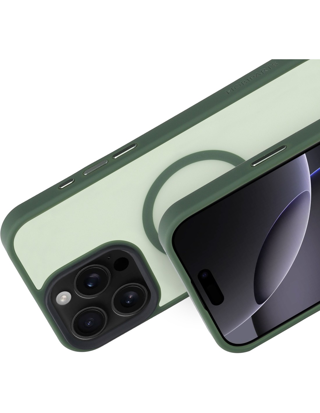 Mobiparts Hardcover Apple iPhone 16 Pro Max Satin Green (Magsafe Compatible)