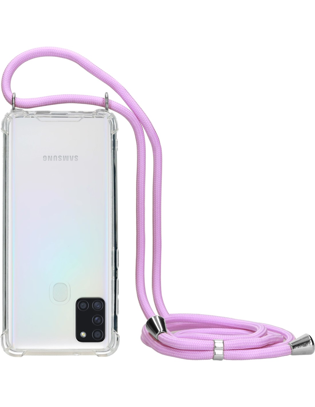 Mobiparts Lanyard Case Samsung Galaxy A21s (2020) Violet Cord