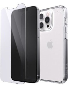 Speck Presidio Perfect Clear + Shieldview Bundle Apple iPhone 13 Pro - with Microban 2