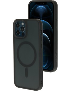 Mobiparts Hardcover Apple iPhone 12 12 Pro Satin Black (Magsafe Compatible)