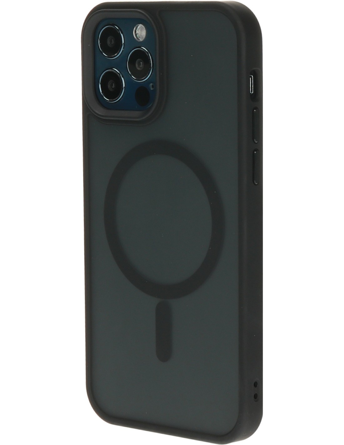 Mobiparts Hardcover Apple iPhone 12 12 Pro Satin Black (Magsafe Compatible)