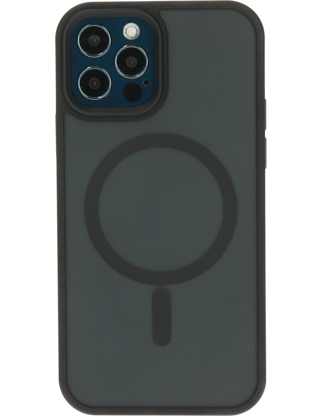 Mobiparts Hardcover Apple iPhone 12 12 Pro Satin Black (Magsafe Compatible)