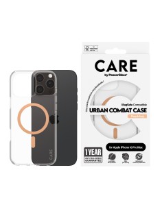 CARE by PanzerGlass Flagship Case Transparent Urban Combat w. Peachy MagSafe iPhone 16 Pro Max 2