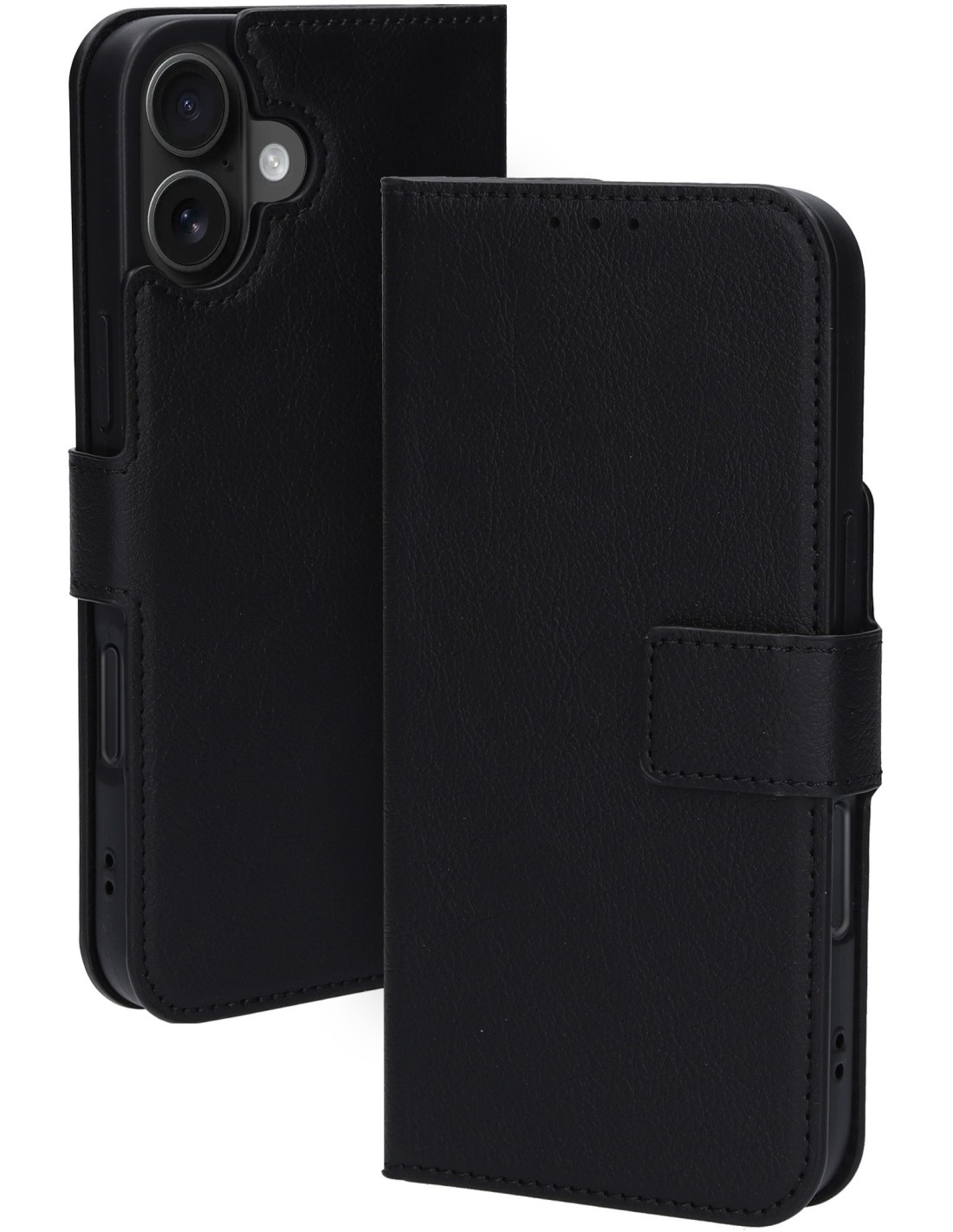 Mobiparts Classic Wallet Case Apple iPhone 16 Plus Black (MagSafe Compatible)