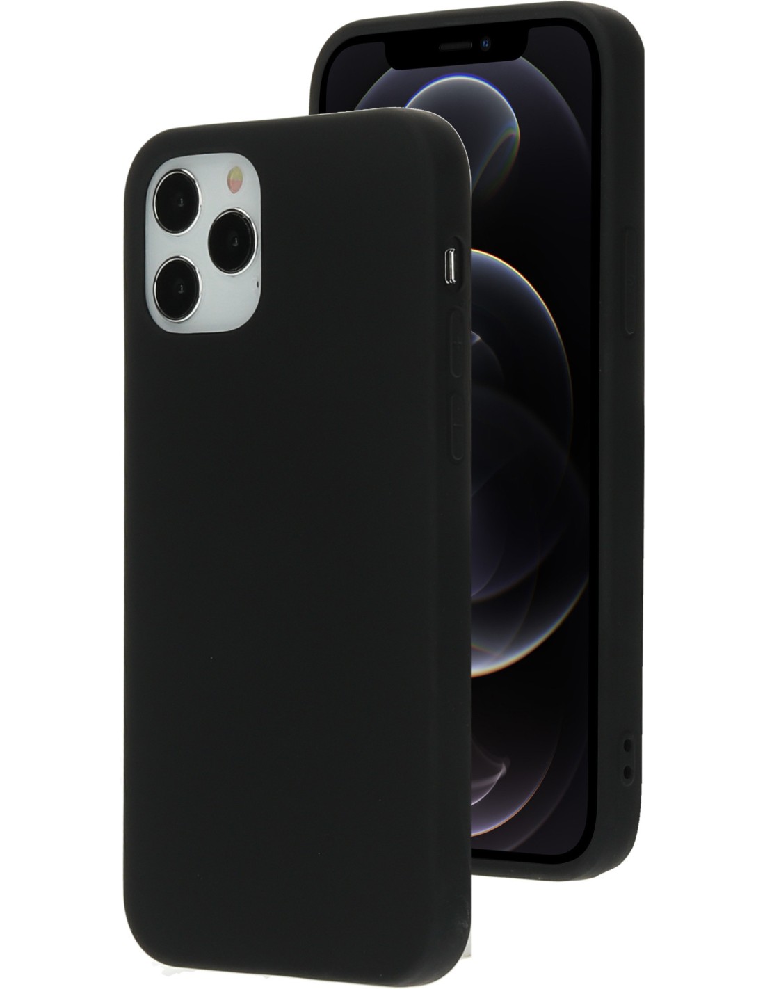 Mobiparts Silicone Cover Apple iPhone 12 12 Pro Black