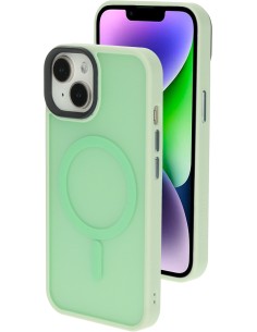 Mobiparts Hardcover Apple iPhone 14 13 Satin Light Green Ltd Edition (Magsafe Compatible)
