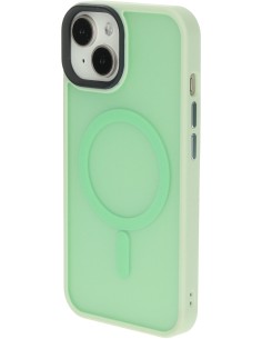 Mobiparts Hardcover Apple iPhone 14 13 Satin Light Green Ltd Edition (Magsafe Compatible) 2