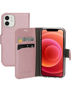 Mobiparts Saffiano Wallet Case Apple iPhone 12 Mini Pink