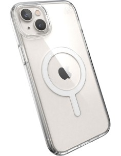 Speck Presidio Perfect Clear + MS Apple iPhone 14 Plus 15 Plus Clear - with Microban