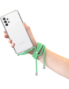 Mobiparts Lanyard Case Samsung Galaxy A32 5G (2021) Green Cord 2