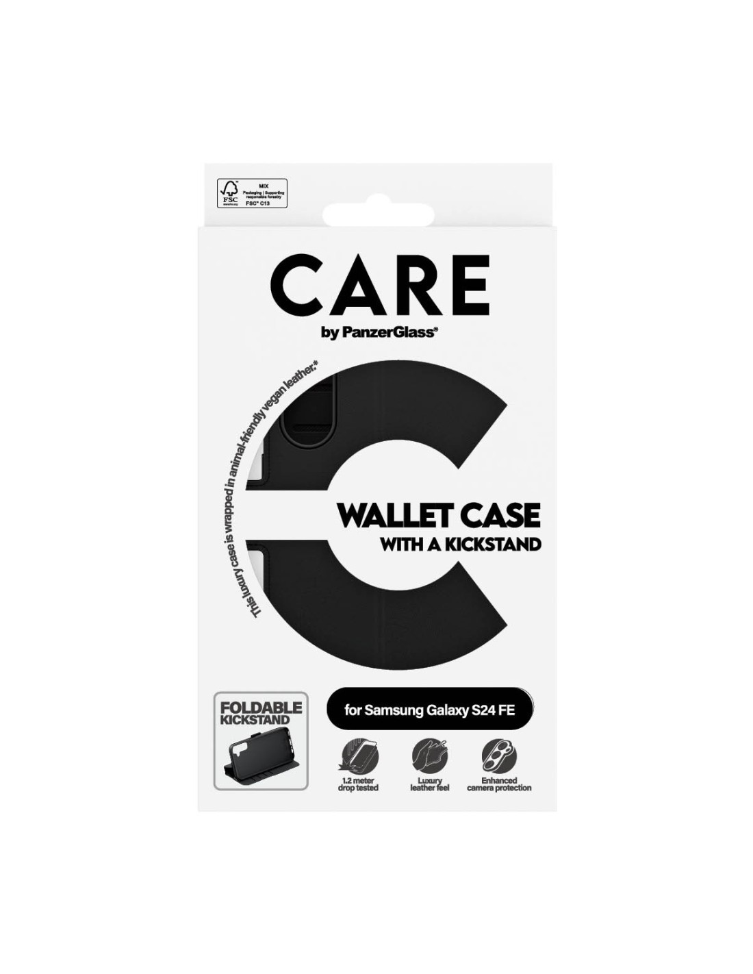 CARE by PanzerGlass Feature Wallet Case w. Kickstand Samsung Galaxy S24 FE