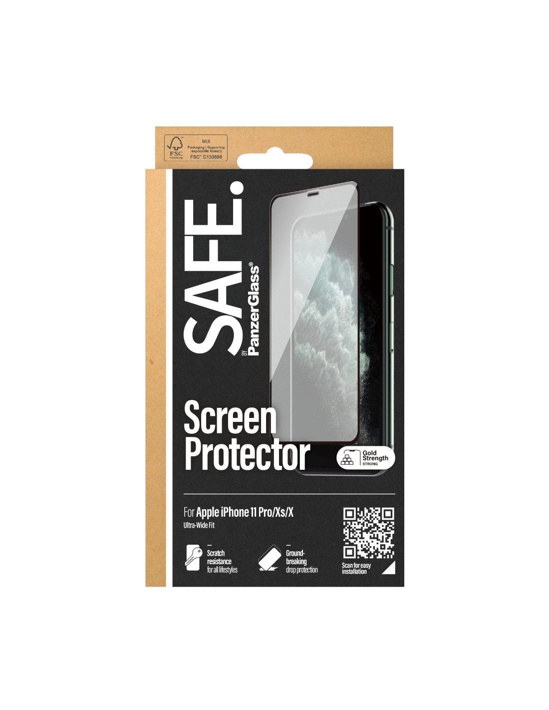 SAFE by Panzerglass Apple iPhone X XS  11 Pro - Case Friendly