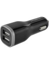 Mobiparts Car Charger Dual USB 24W 4.8A + Micro USB Cable Black