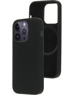 Mobiparts Silicone  Cover Apple iPhone 14 Pro Black (Magsafe Compatible)