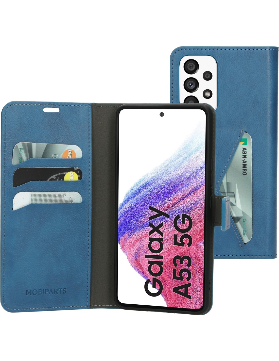 Mobiparts Classic Wallet Case Samsung Galaxy A53 (2022) Steel Blue
