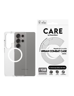 CARE by PanzerGlass Flagship Case Transparent Urban Combat w. White QI Module Samsung S25 Ultra 2