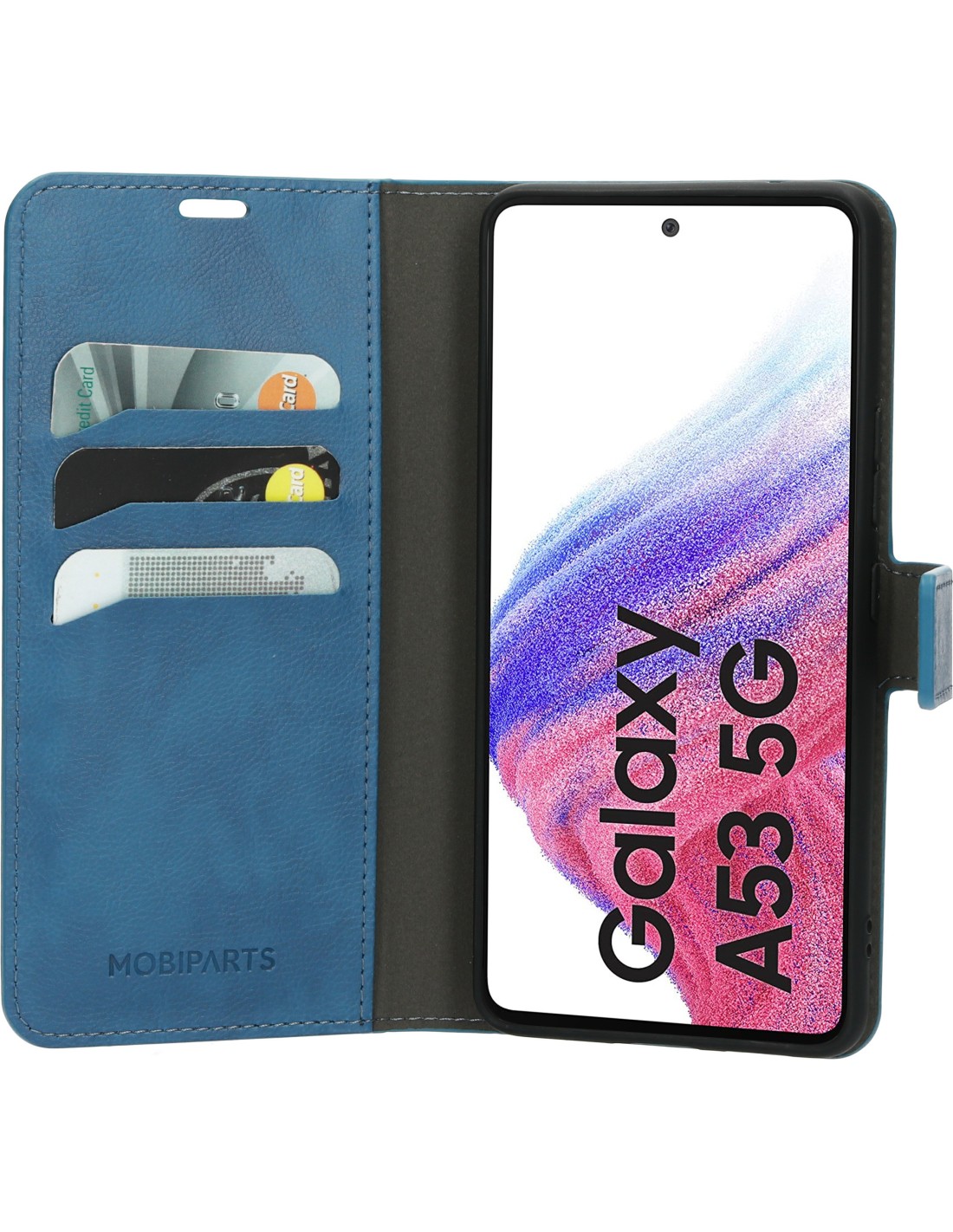 Mobiparts Classic Wallet Case Samsung Galaxy A53 (2022) Steel Blue