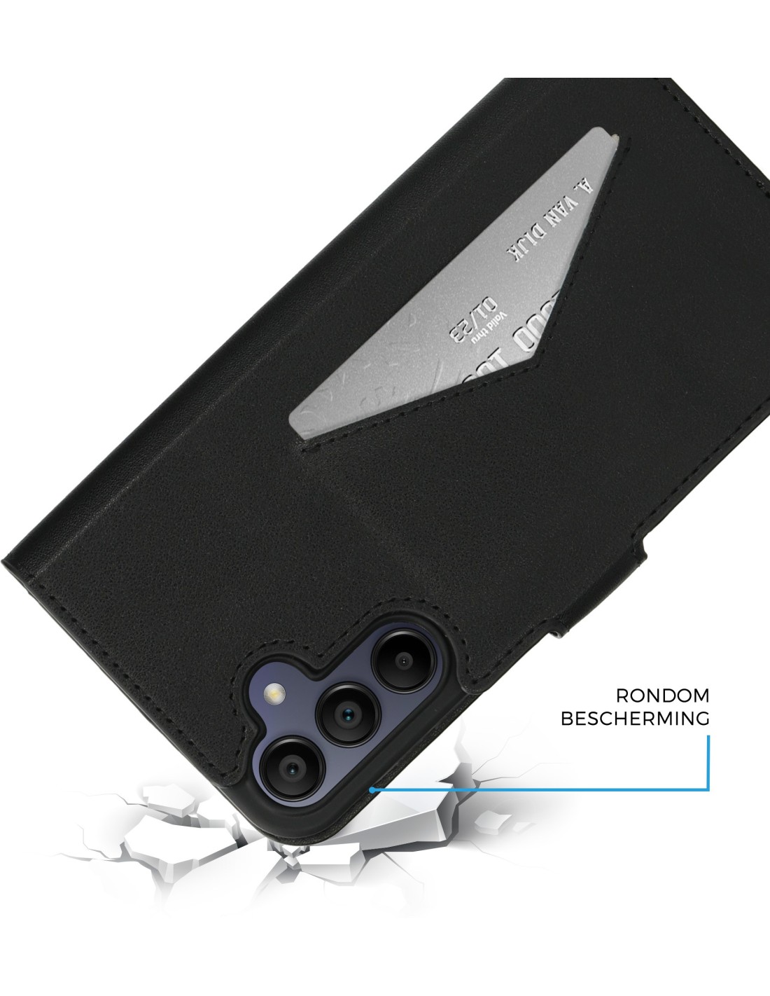 Mobiparts Classic Wallet Case Samsung Galaxy A15 Black