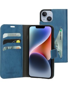 Mobiparts Classic Wallet Case Apple iPhone 14 Steel Blue
