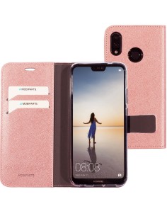 Mobiparts Saffiano Wallet Case Huawei P20 Lite Pink
