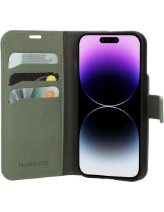 Mobiparts Classic Wallet Case Apple iPhone 14 Pro Stone Green 2