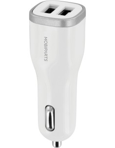Mobiparts Car Charger Dual USB 2.4A White